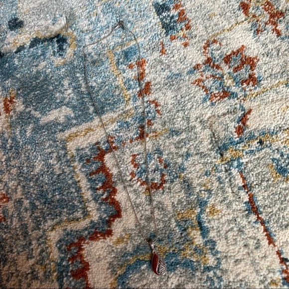 NIB Sterling Silver Pendant Chain + Matching Earrings - Picture 7 of 8